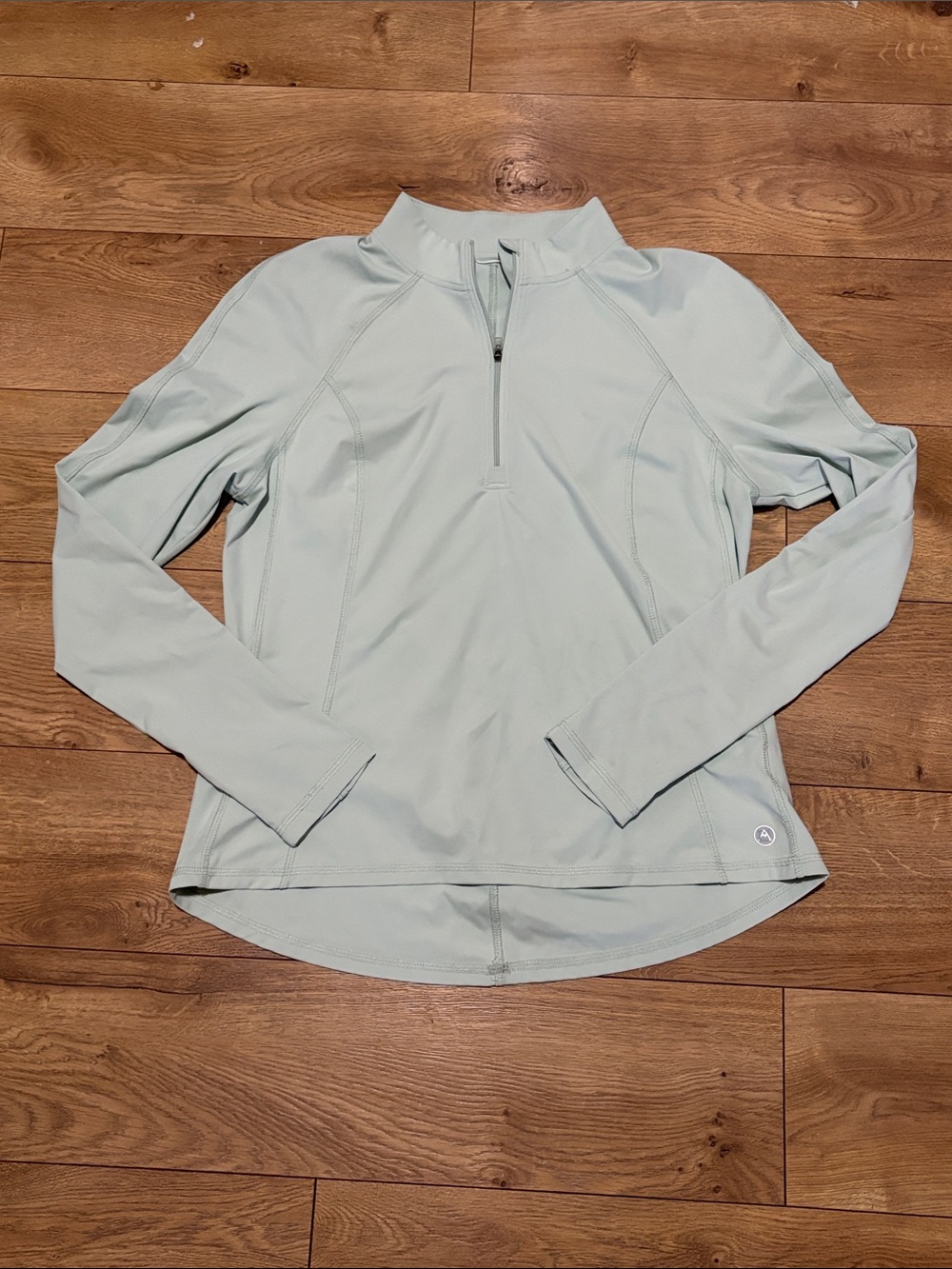 Light Sage Half-Zip Active Pullover for Women
